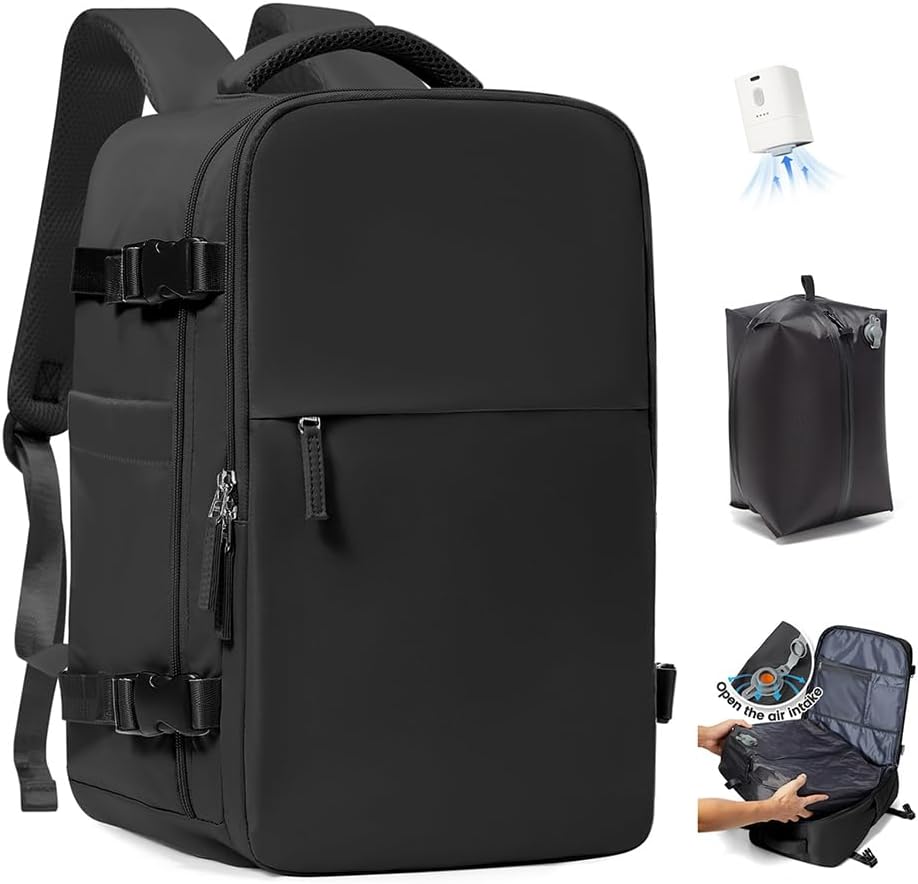 Detalle de SZLX mochila de vacío con compresión al vacío y bomba eléctrica para equipaje de mano