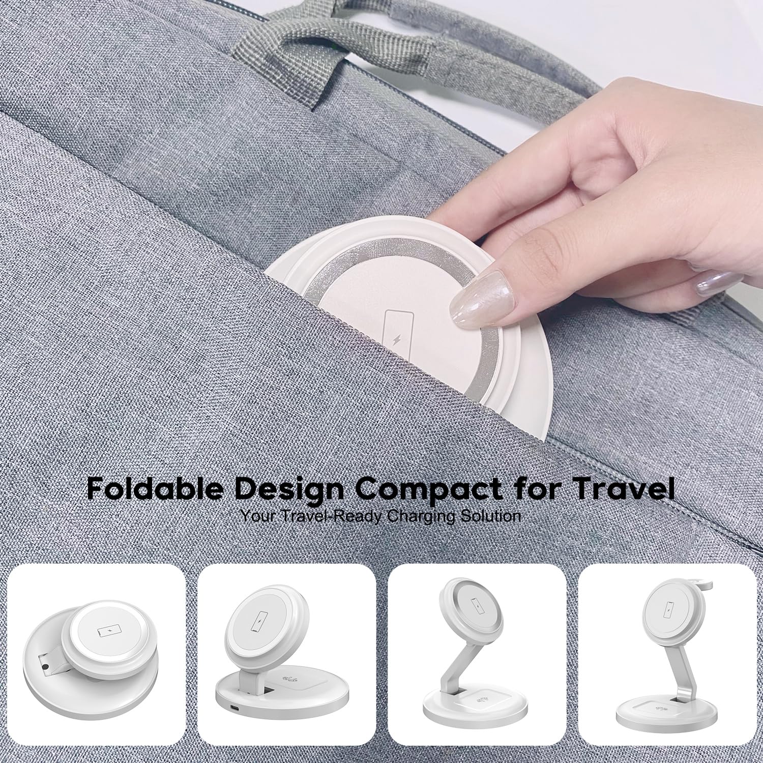 Thumbnail 5 de 15W Foldable MagSafe 3‑in‑1 Charging Station
