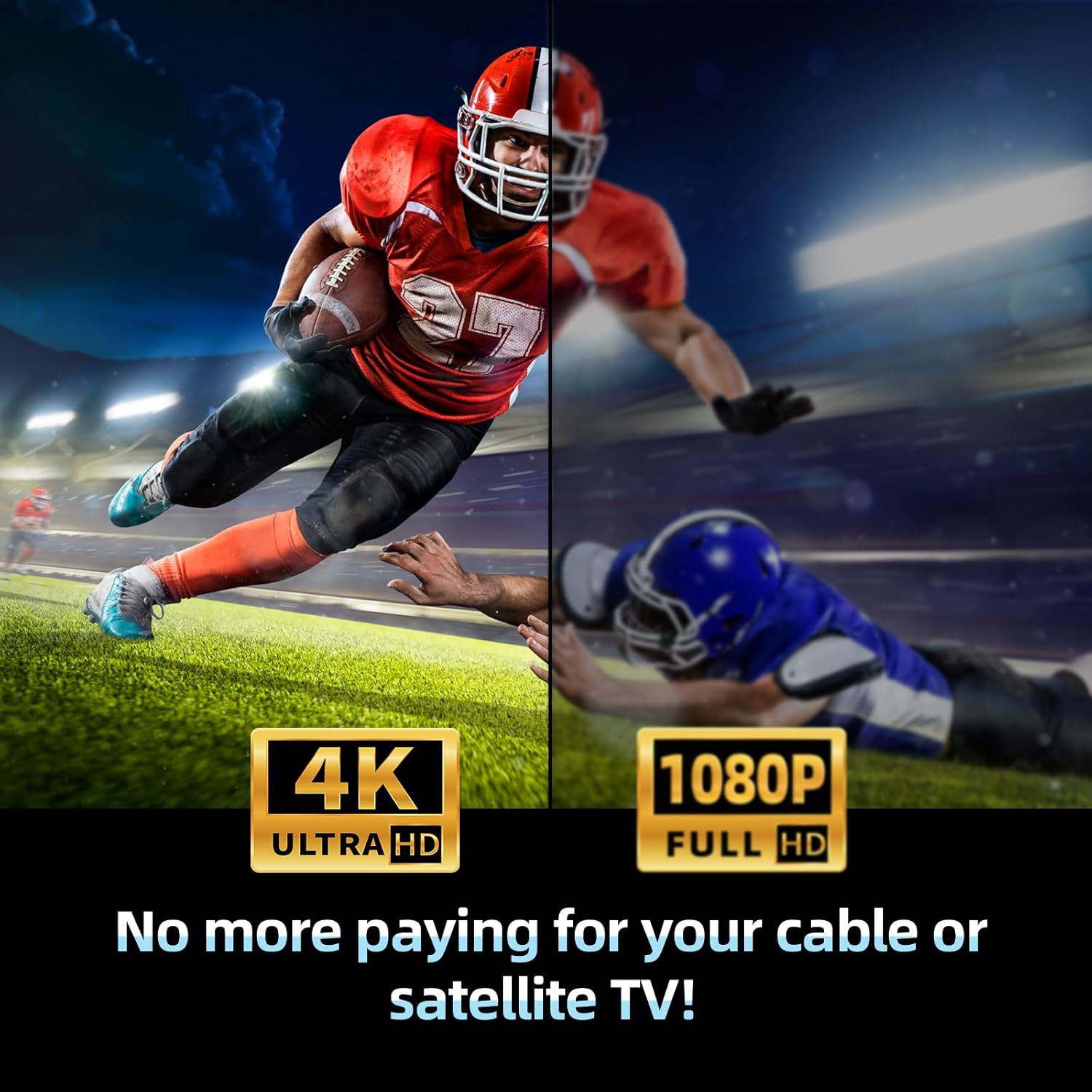 Thumbnail 4 de TV Ariels Indoor digital TV aerial with signal booster (650+ miles range) for smart TVs and freeview-style channels