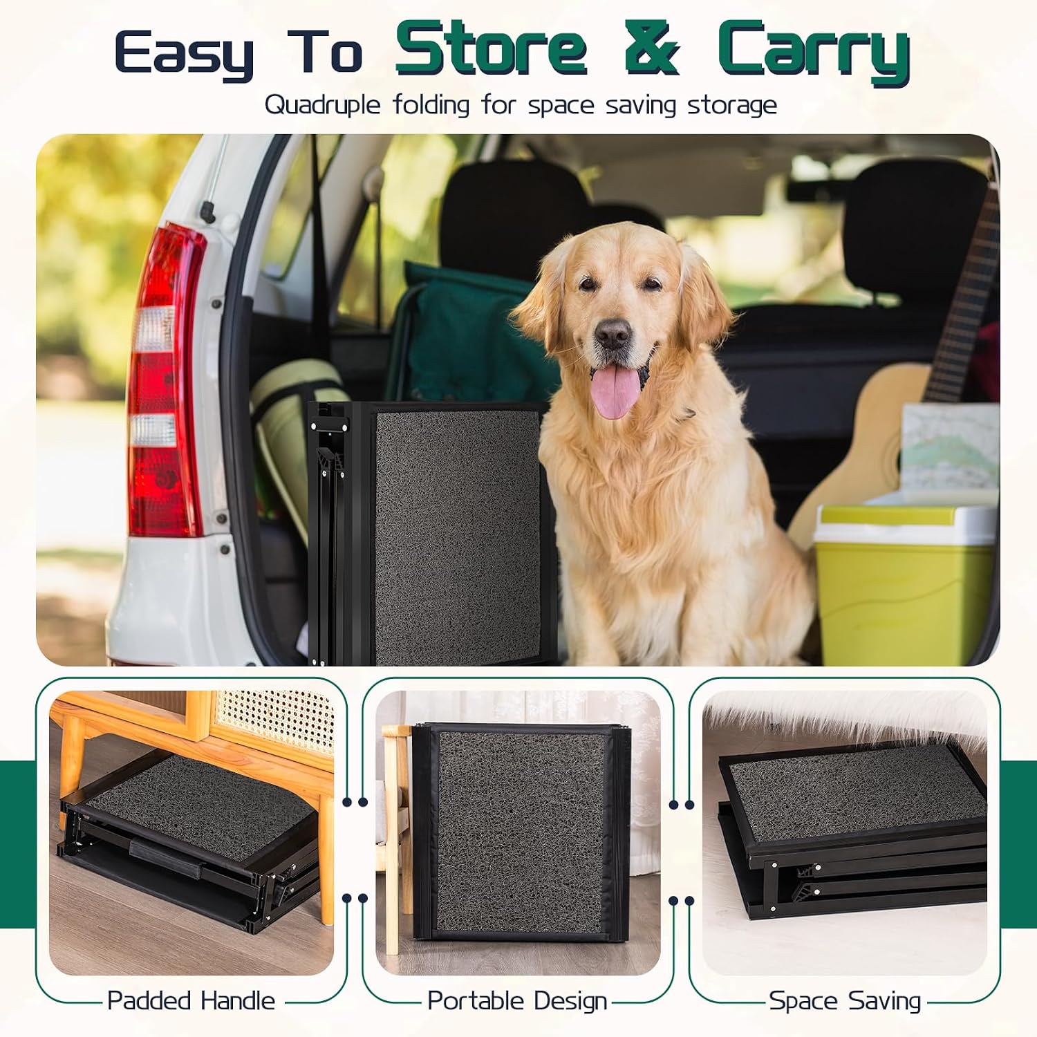 Thumbnail 5 de Longest 180cm & Widest 50cm Folding Dog Car Ramp for Large Dogs