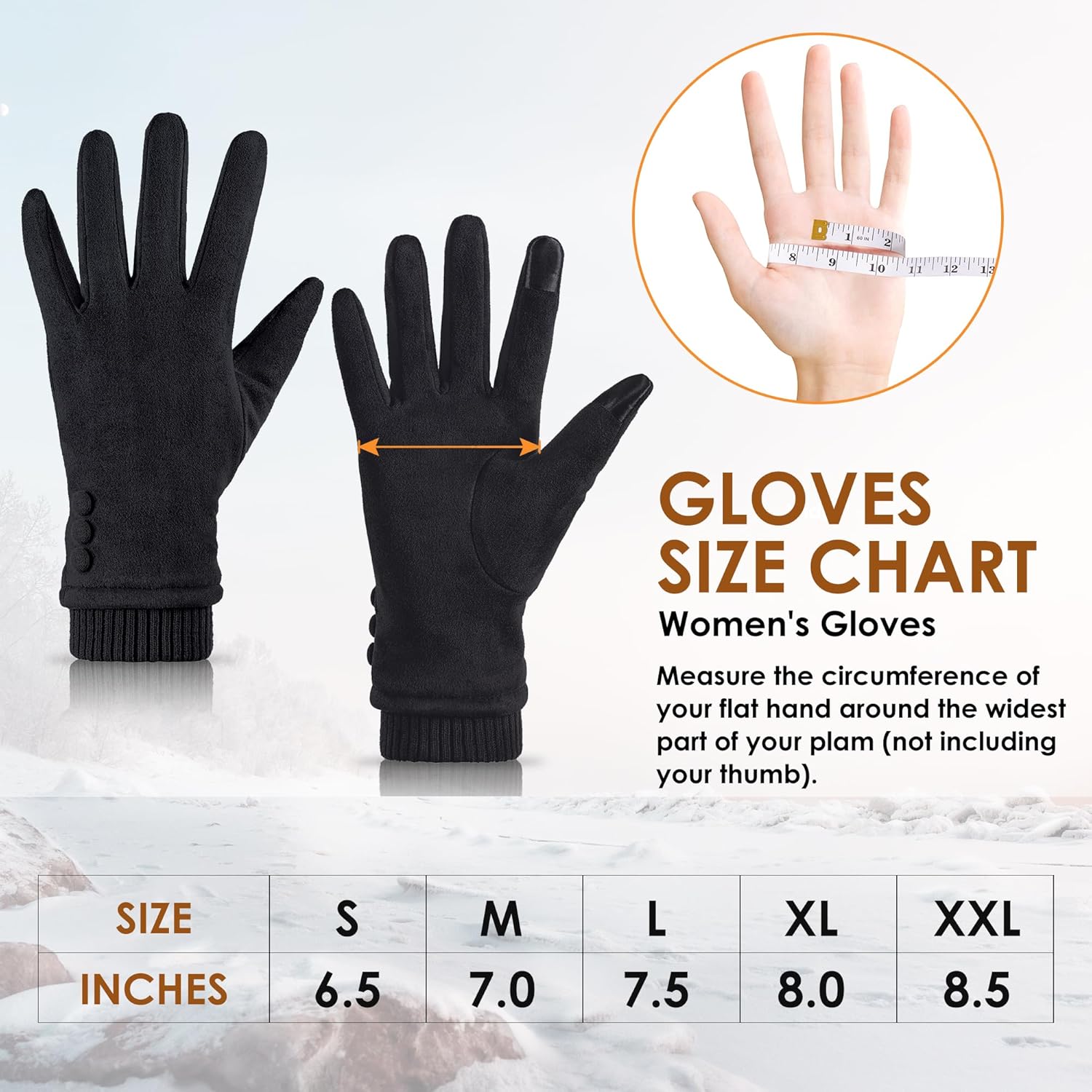 Thumbnail 5 de Dsane Womens Touchscreen Winter Gloves