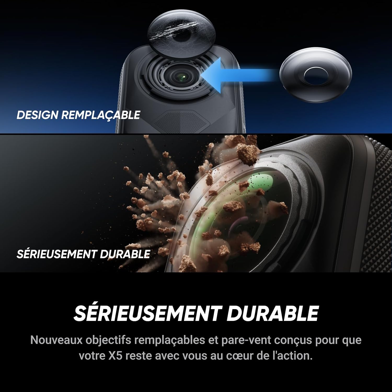 Thumbnail 6 de Insta360 X5 Pack Luxe — caméra 360 8K étanche avec stabilisation et lentilles remplaçables