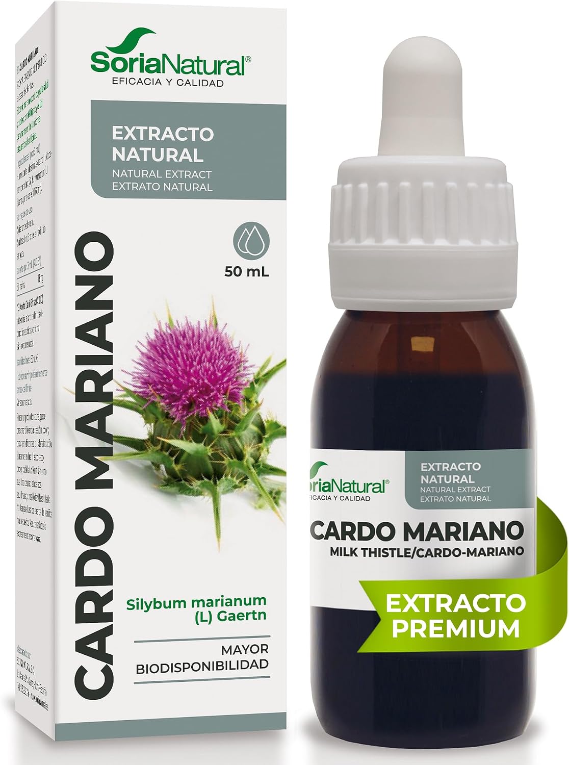 Detalle de Soria Natural Cardo Mariano Extracto 50ml