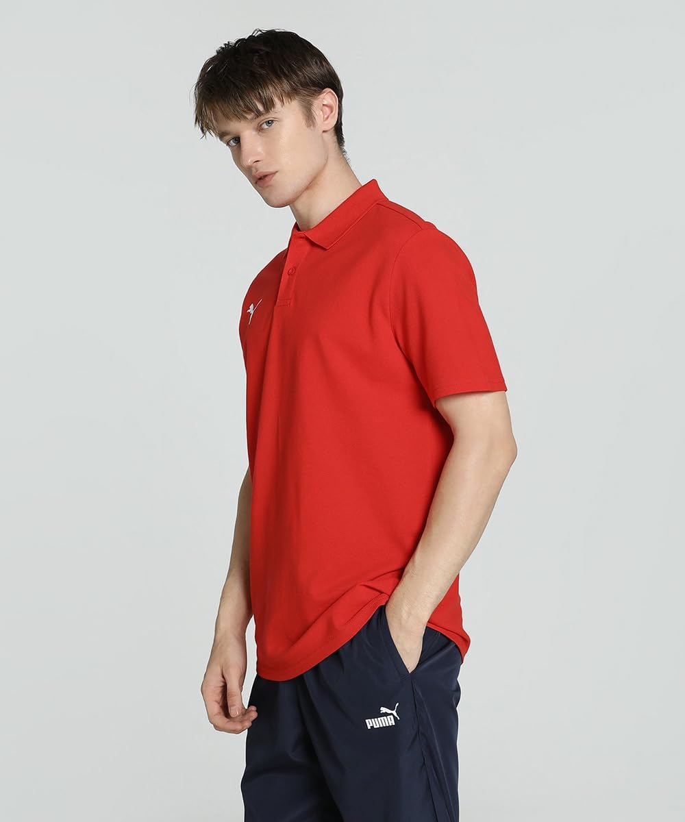 Detalle de Puma Herren Teamgoal 23 Casuals Poloshirt – Performance-Optik für Training und Alltag