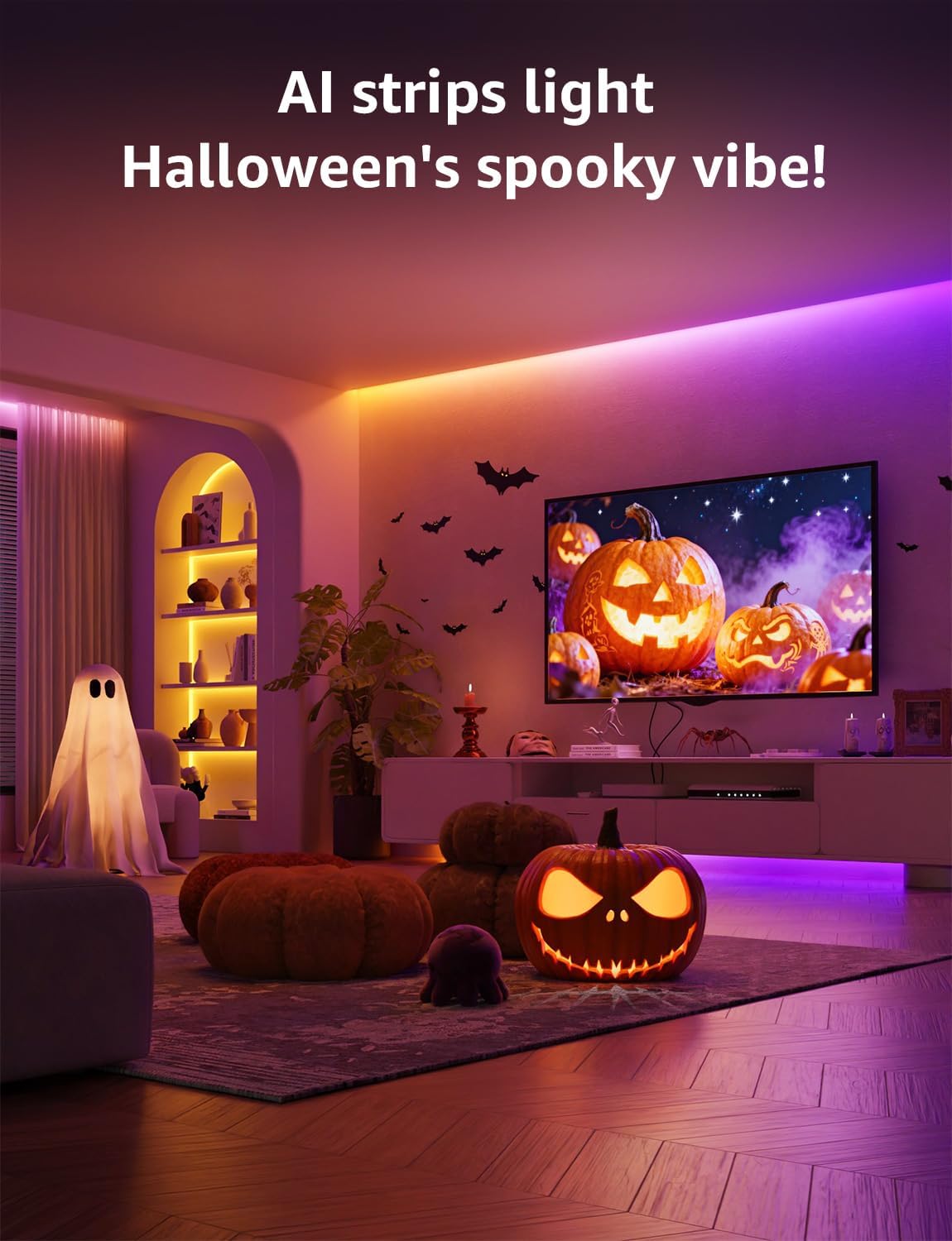 Detalle de Lepro S1 AI RGBIC LED Strip, Wi-Fi, Bluetooth and Music Sync