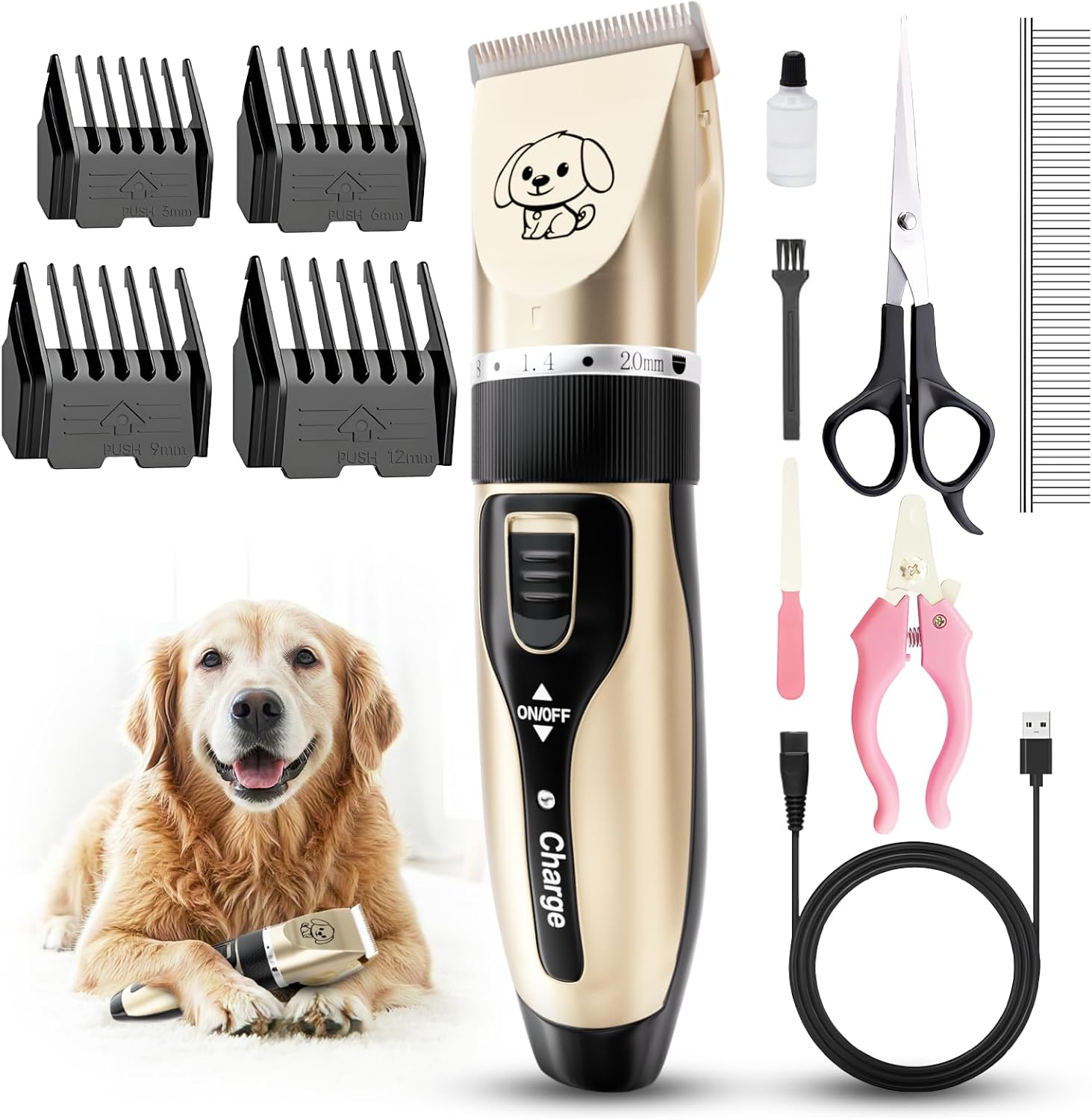 Detalle de Dog Clippers Rechargeable Low Noise