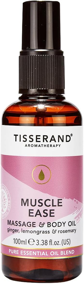 Detalle de Tisserand Muscle Ease Massage and Body Oil – Ginger, Lemongrass & Rosemary (100ml)