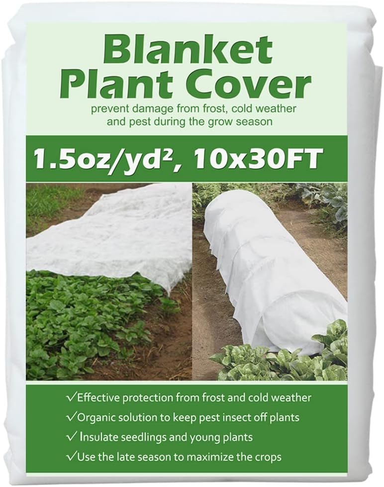 Detalle de Valibe 10 ft x 30 ft Floating Row Cover, 1.5 oz/yd² Breathable Fabric