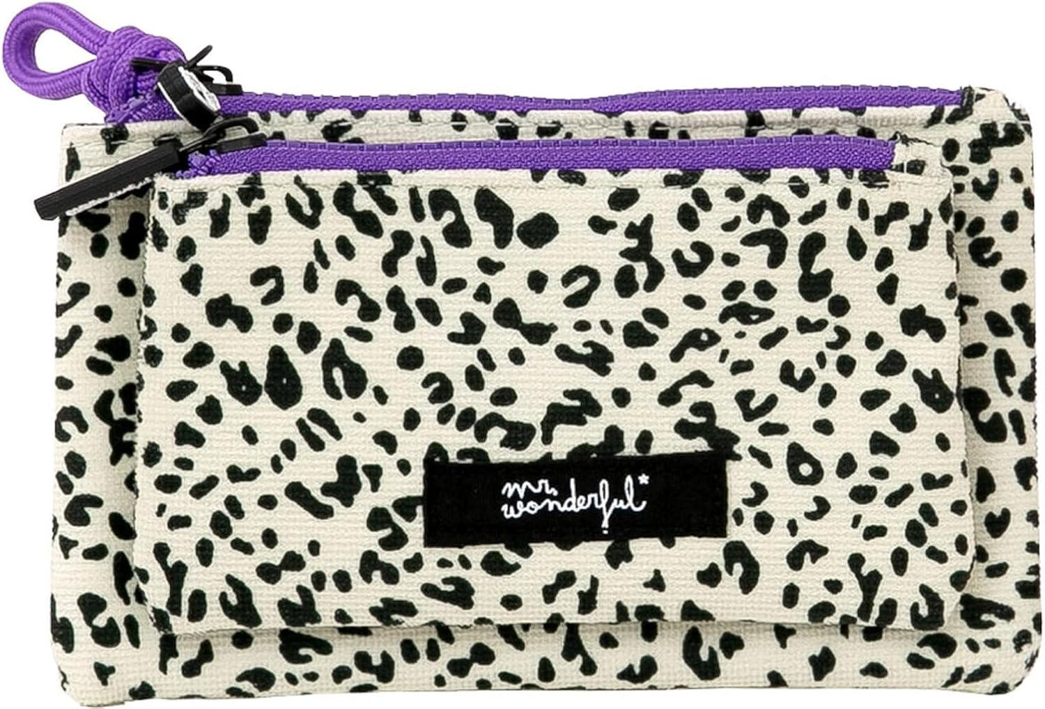 Detalle de Mr. Wonderful Porte-monnaie Animal Print à Pois