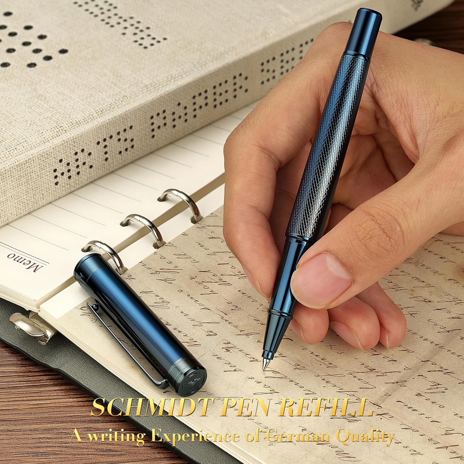 Detalle 1 de MCNTEIK Rollerball Pen, Electroplated Blue