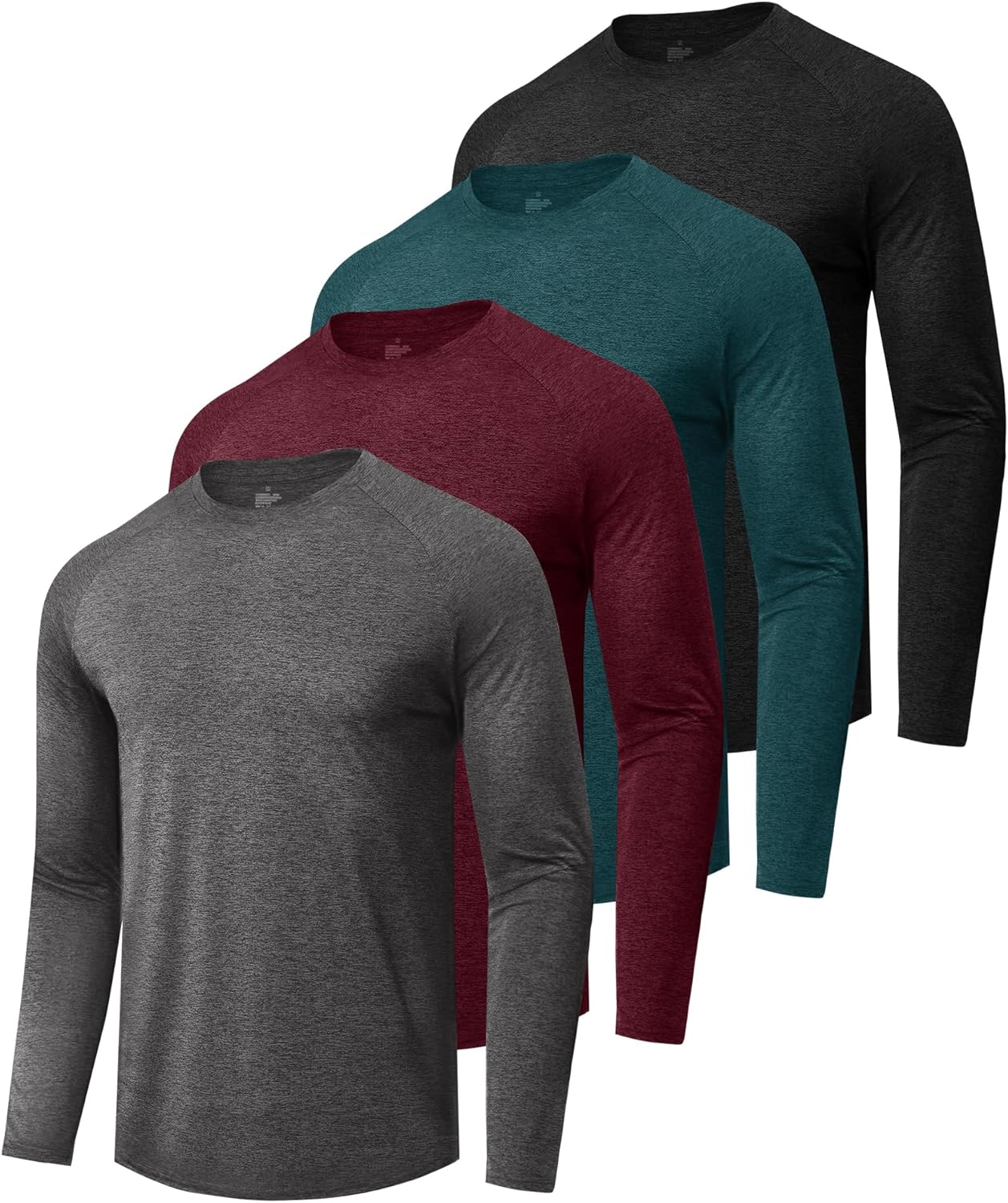 Thumbnail 5 de BOOJO 4-Pack Long Sleeve Shirts for Men (Quick Dry, UPF Sun Protection)