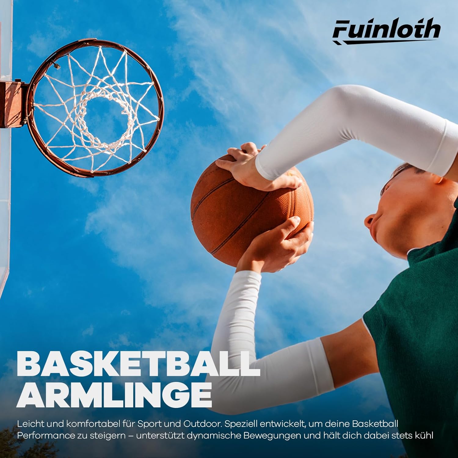 Thumbnail 2 de fuinloth 4 Paar Arm Sleeves für Volleyball, Basketball & E-Sport (Armschoner für Damen/Herren)