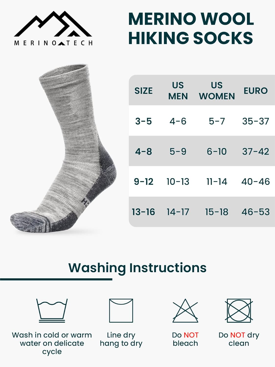 Thumbnail 5 de Merino.tech Calze Lana Merino Lunghezza Media 🧦