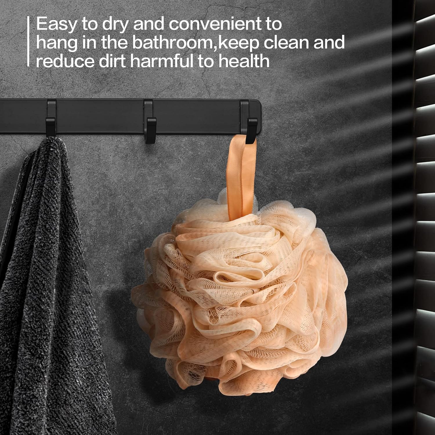 Thumbnail 2 de Fishent Loofah Bath Sponge Shower Loofahs, 4 Pack 50g – Soft Exfoliating Mesh Puff for Everyday Use