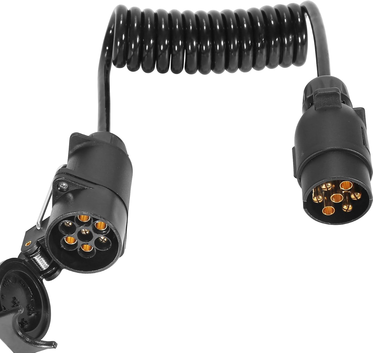 Detalle de ETUKER 7pin 12v Towbar Extension Cable (1.7m) – 13 to 7pin Trailer Adaptor