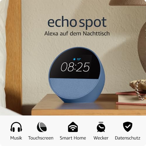 Thumbnail 7 de Amazon Echo Spot (neueste Generation) – Smarter Wecker mit sattem Klang, Blau, Alexa+