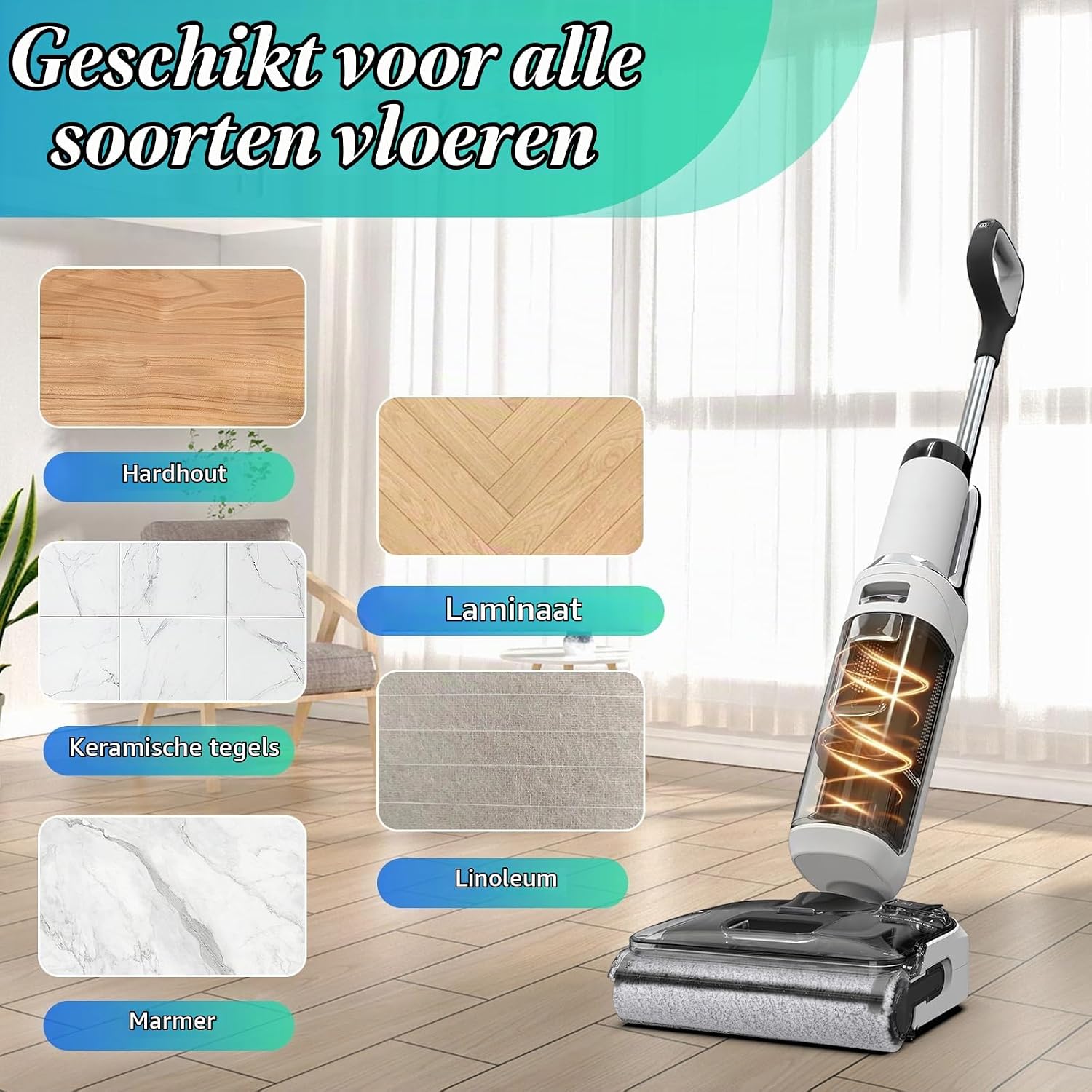 Detalle 2 de YUEYEE S6 S7 accessoireset voor Tineco, 2 rolborstels en 2 filters