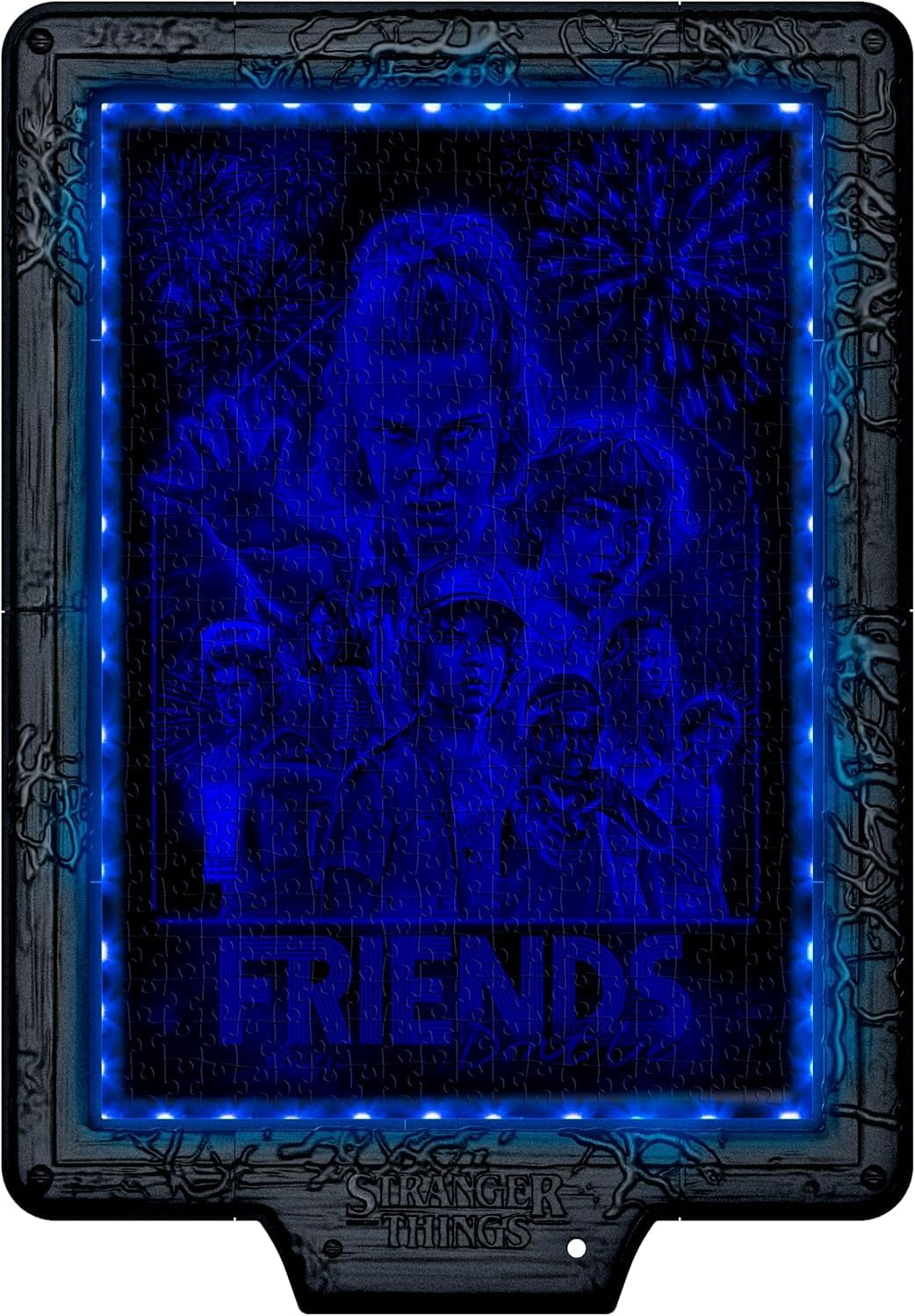 Thumbnail 2 de Clementoni Stranger Things Puzzle Cadre Lumineux « Le Monde à l’Envers » 520 pièces avec LED (Metamorphic Art Collection)