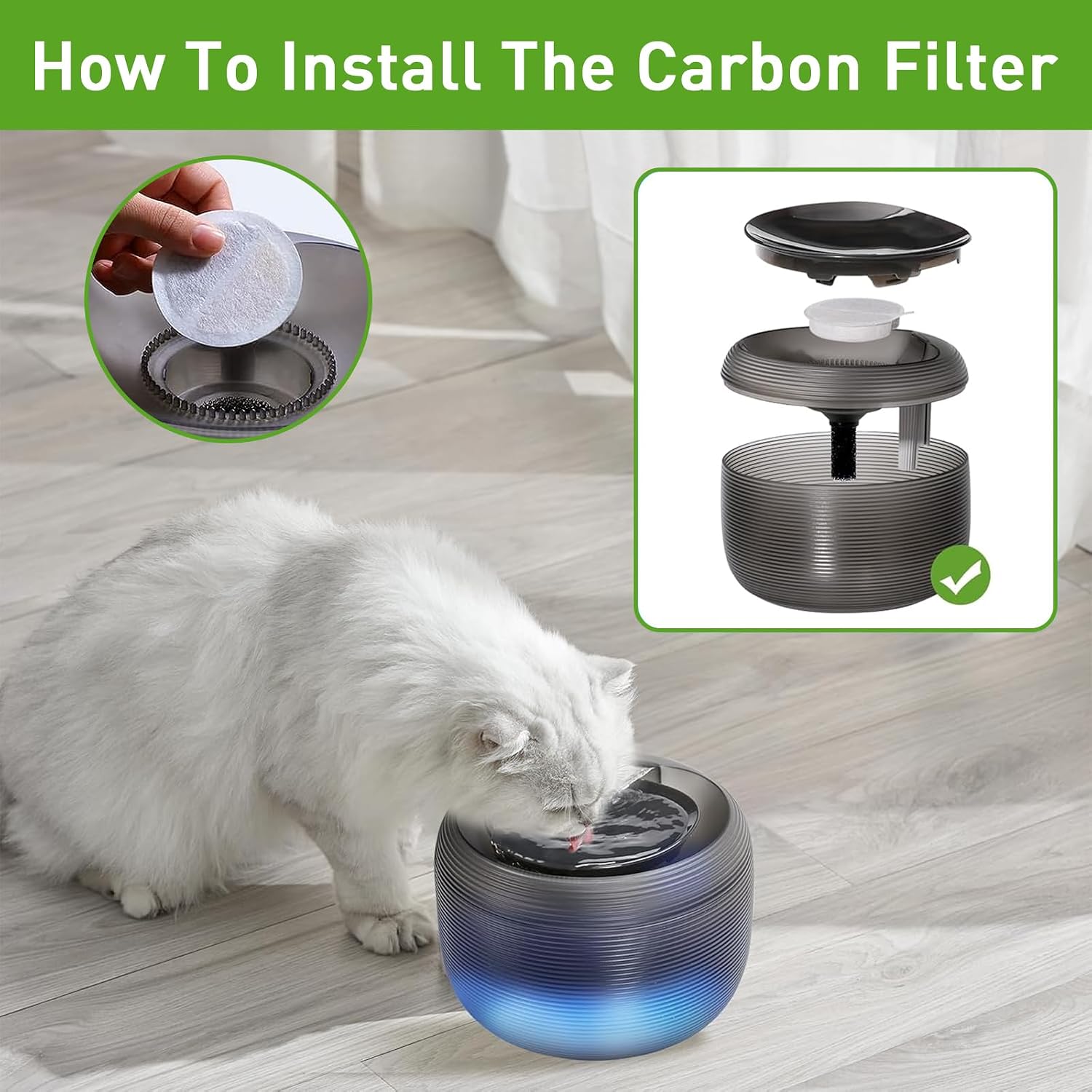Thumbnail 5 de Anyuan Boy 10 Packs Drinking Fountain Replacement Filters for Nugget Fountains