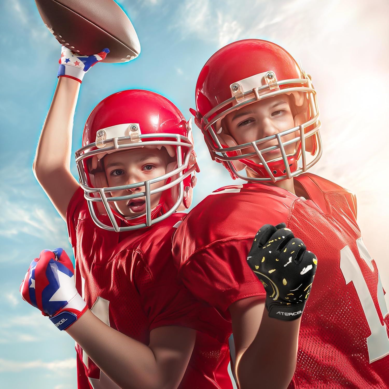 Detalle 2 de ATERCEL Youth Football Gloves