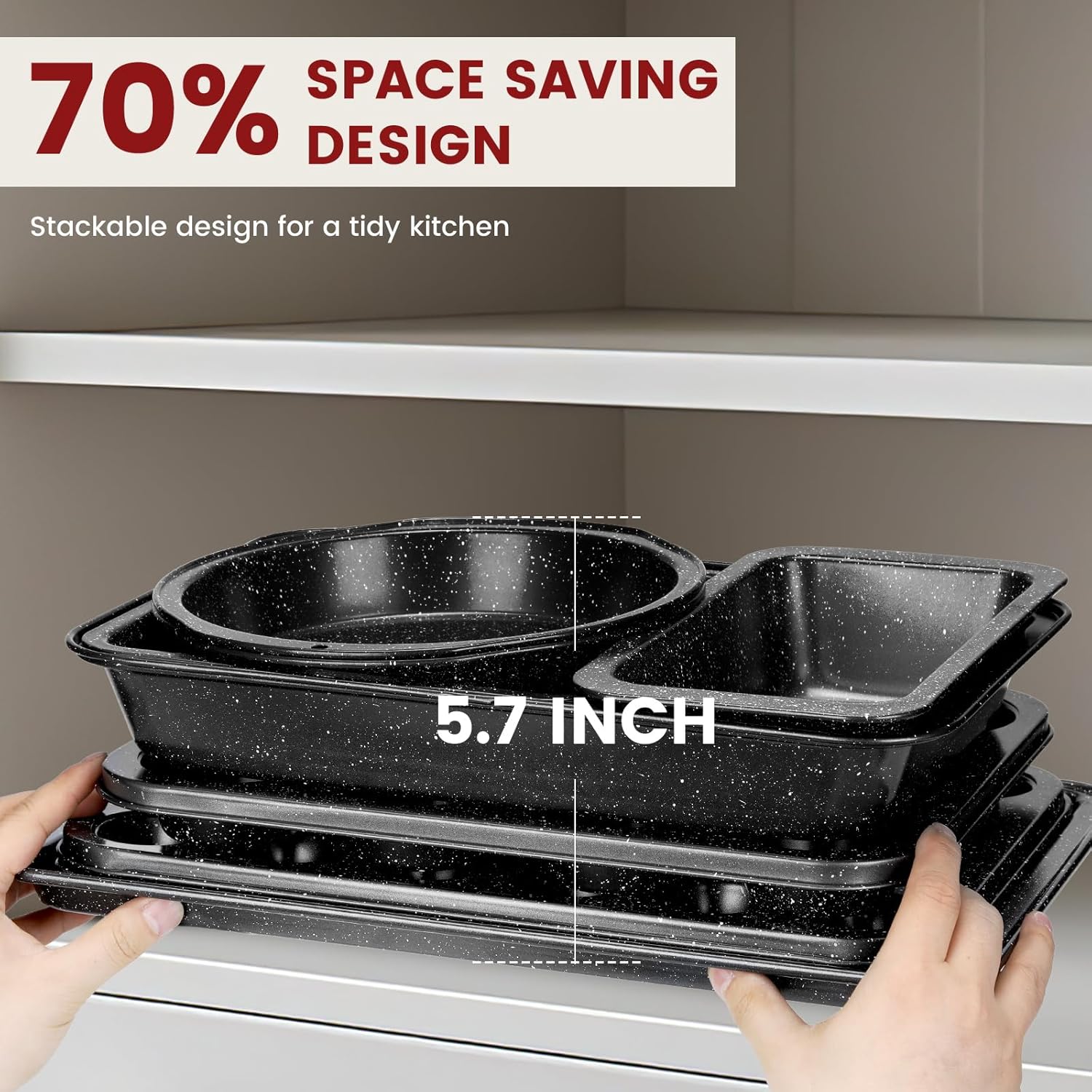 Thumbnail 6 de Terlulu 10-Piece nonstick baking pans set