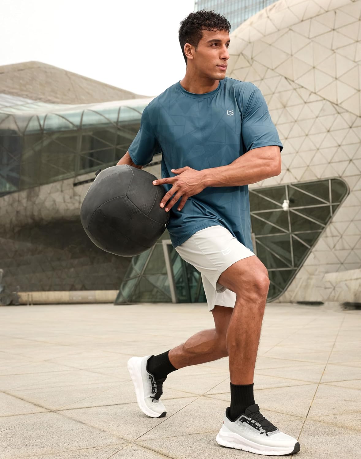 Detalle de G Gradual Men's Athletic Running Shirt, UPF 50+, Moisture-Wicking, Short Sleeve
