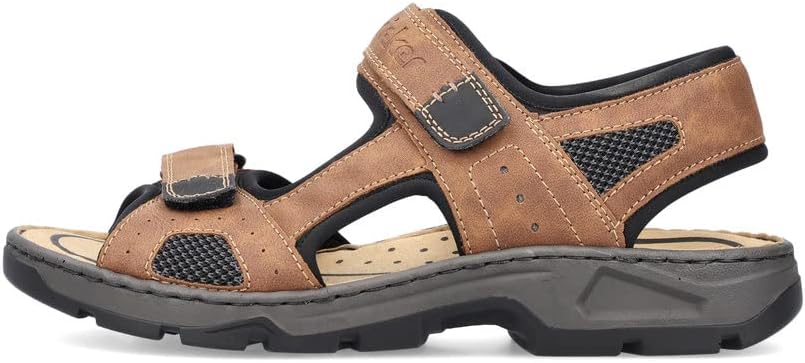 Thumbnail 5 de Rieker Herren Klassische Sandalen 26156 – Bequeme Klett-Sandalen mit Textil-Decksohle