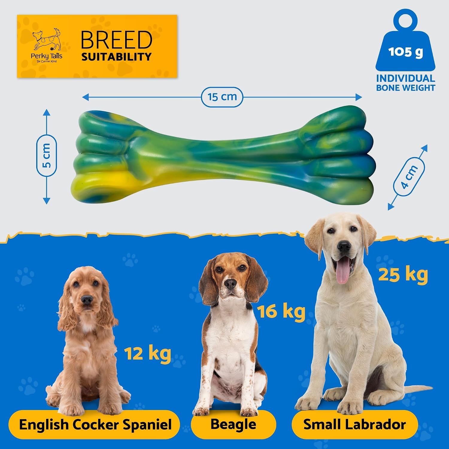 Thumbnail 5 de Perky Tails Almost Indestructible Dog Toy for Medium Dogs
