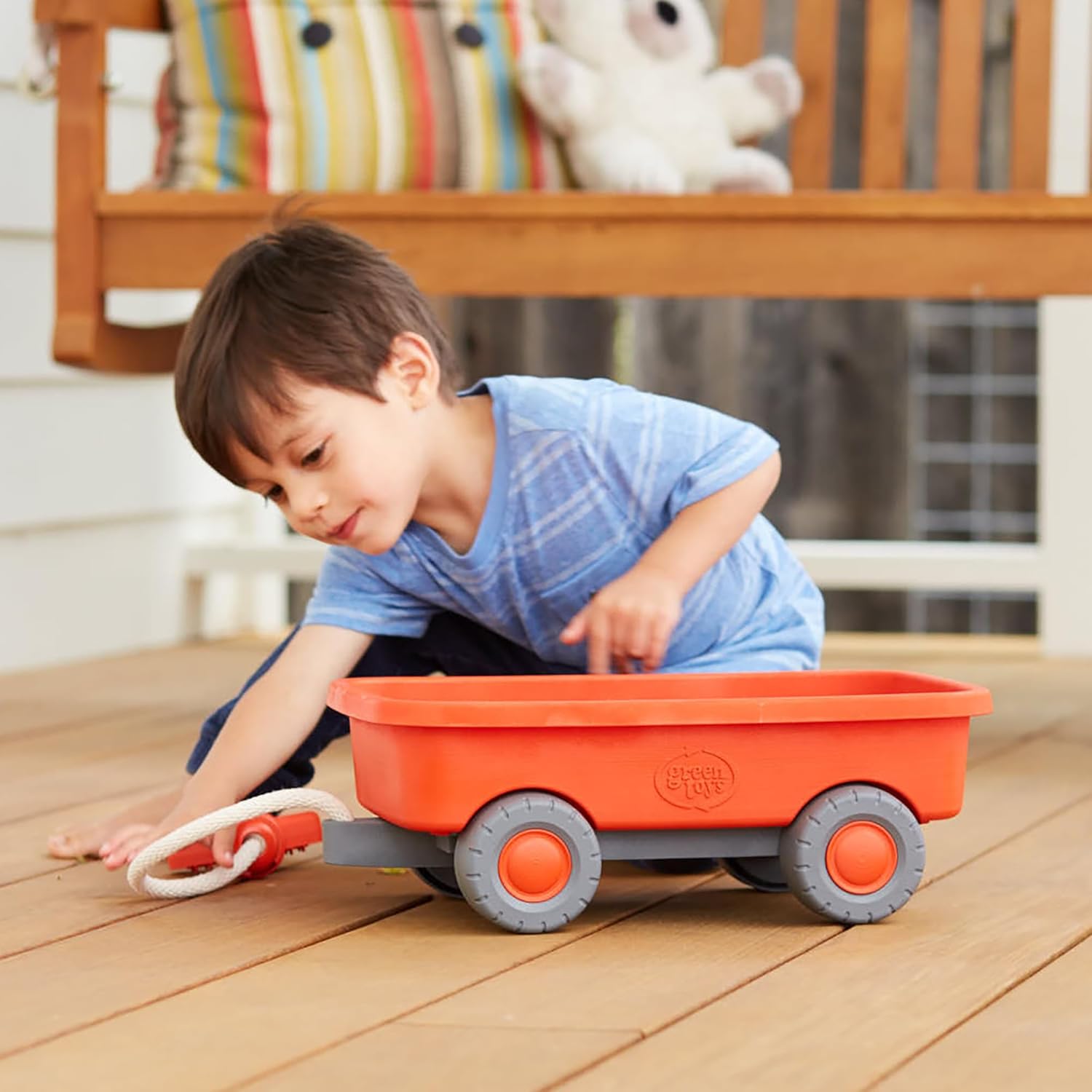 Thumbnail 3 de Green Toys Wagon Orange CB