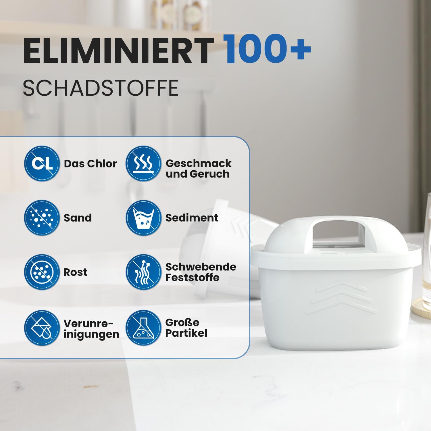 Thumbnail 3 de EVERSPRING Wasserfilter Kompatibel mit Brita Maxtra 9 Stück