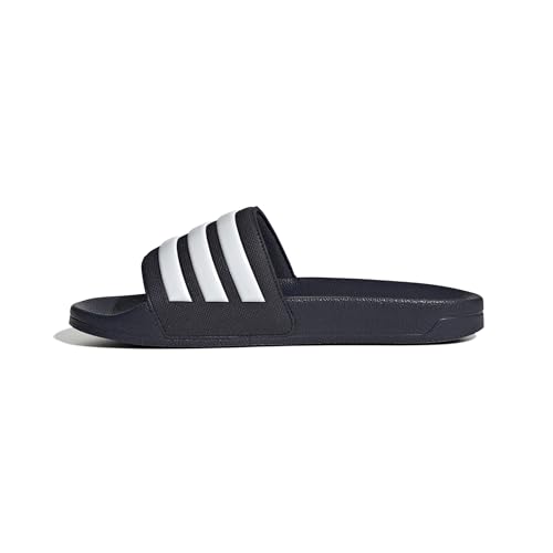 adidas Adilette Comfort Slides unisex en Legend Ink Cloud White (talla 42 EU)