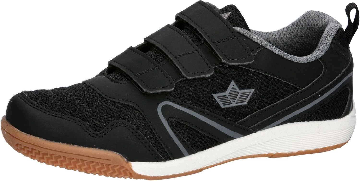 Detalle 2 de Lico BOULDER V Unisex Kinder Multisport Indoor Schuhe – Schwarz/Anthrazit, Größe 38 EU