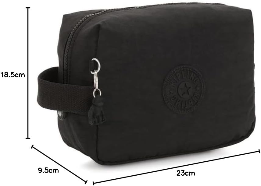 Detalle 2 de Kipling PARAC Große Kosmetiktasche Black Noir (Schwarz) – großer Kulturbeutel für Reisen