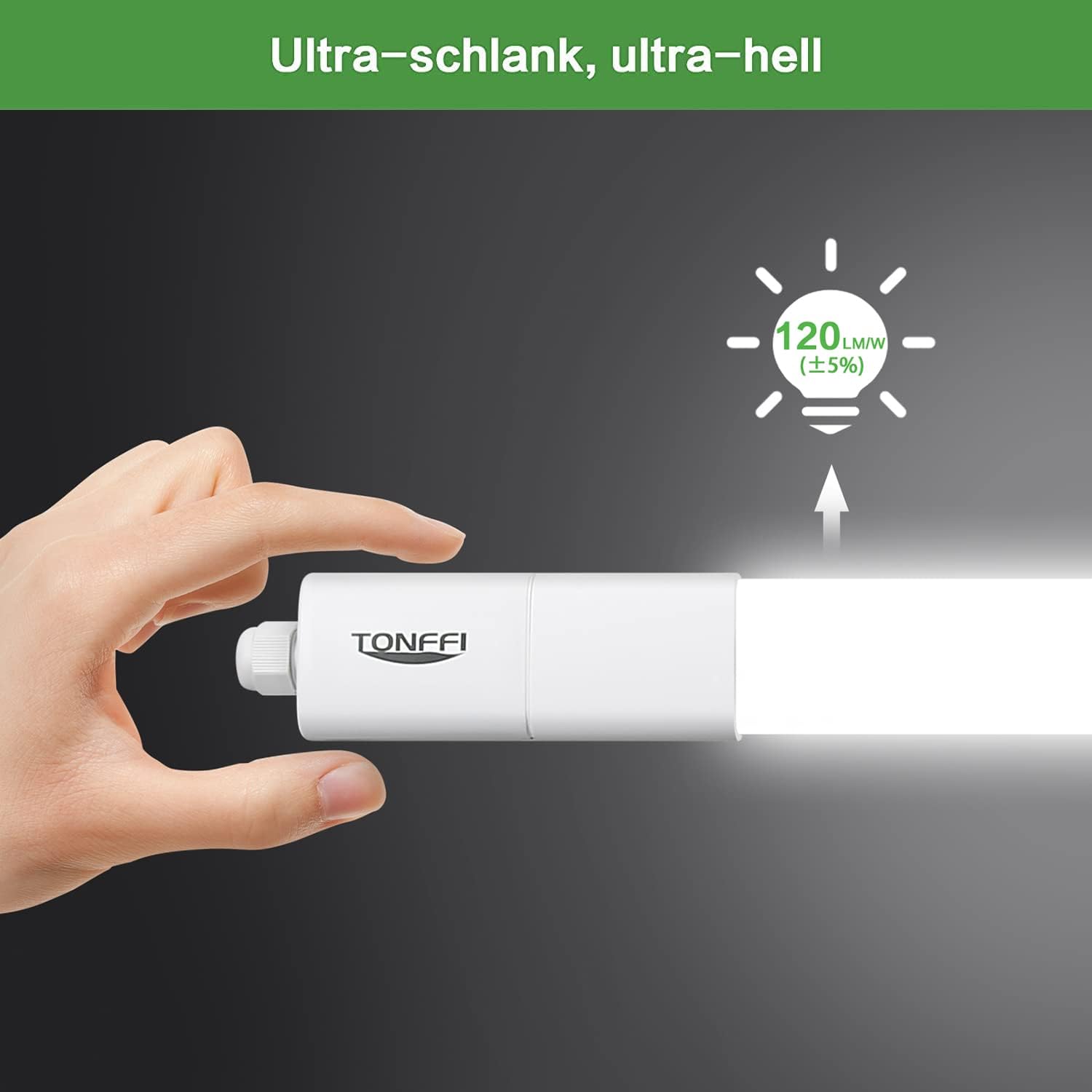 Detalle de TONFFI Feuchtraumleuchte 115 cm 36 W LED