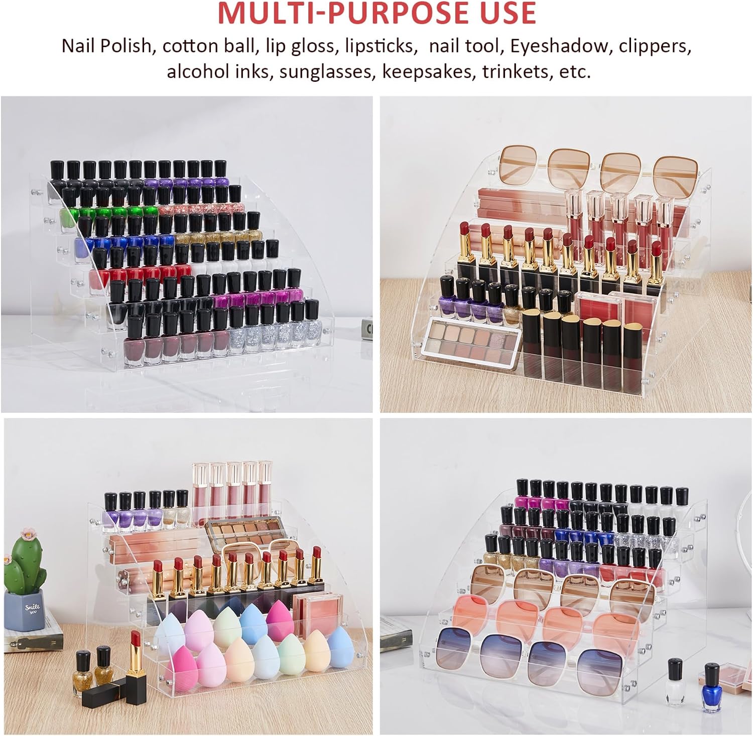 Detalle 2 de Kingrow Nail Polish Organizer Rack 6 Layers