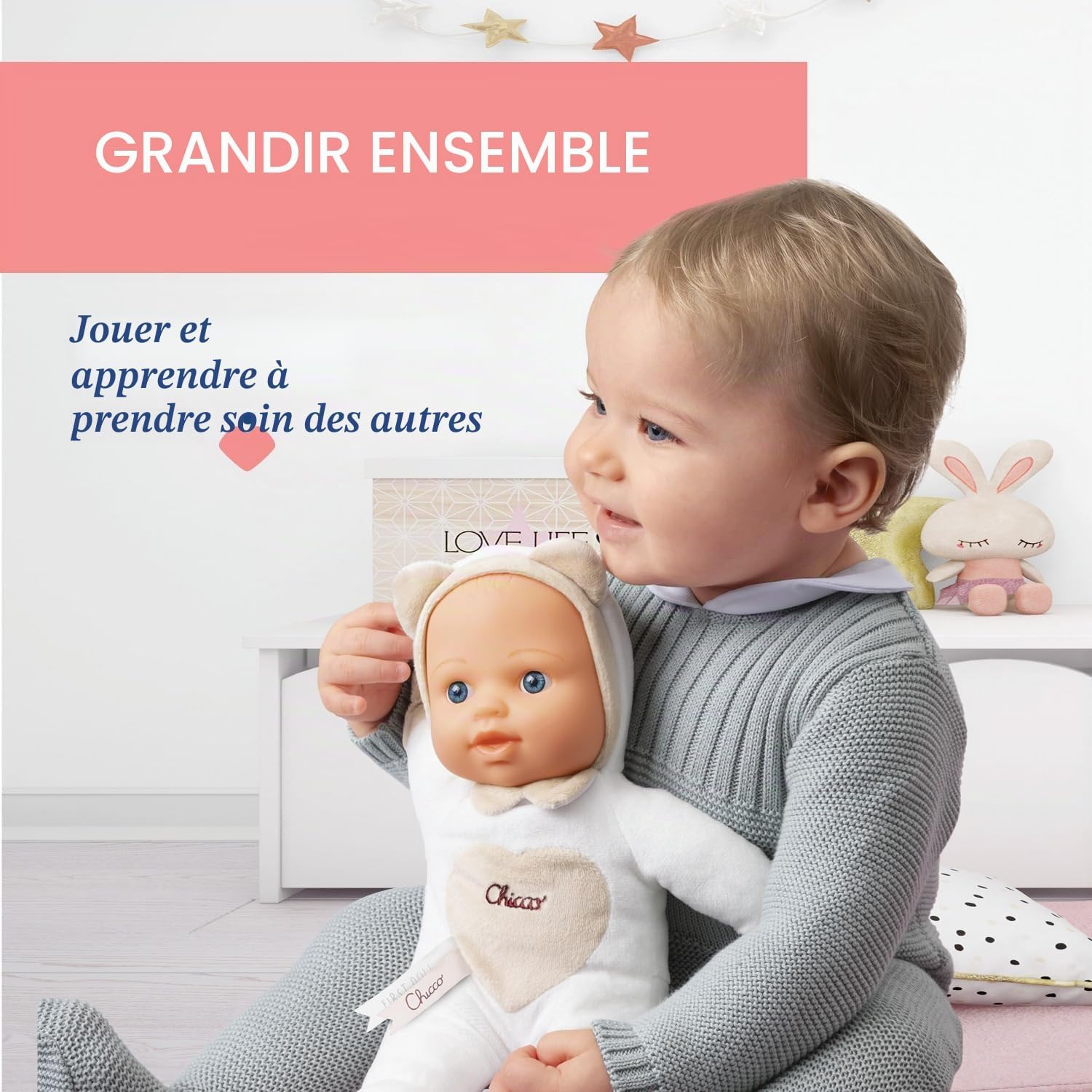 Thumbnail 5 de Chicco Ma Première Poupée, cœur Doux pour la Dentition — légère, lavable en machine dès 0 mois