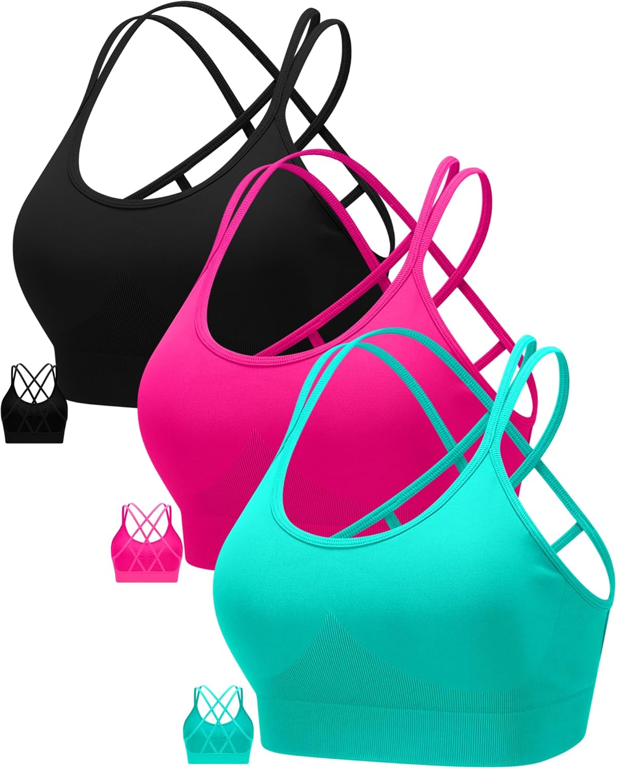 Thumbnail 5 de RUNNING GIRL Criss Cross Sports Bra, B to C