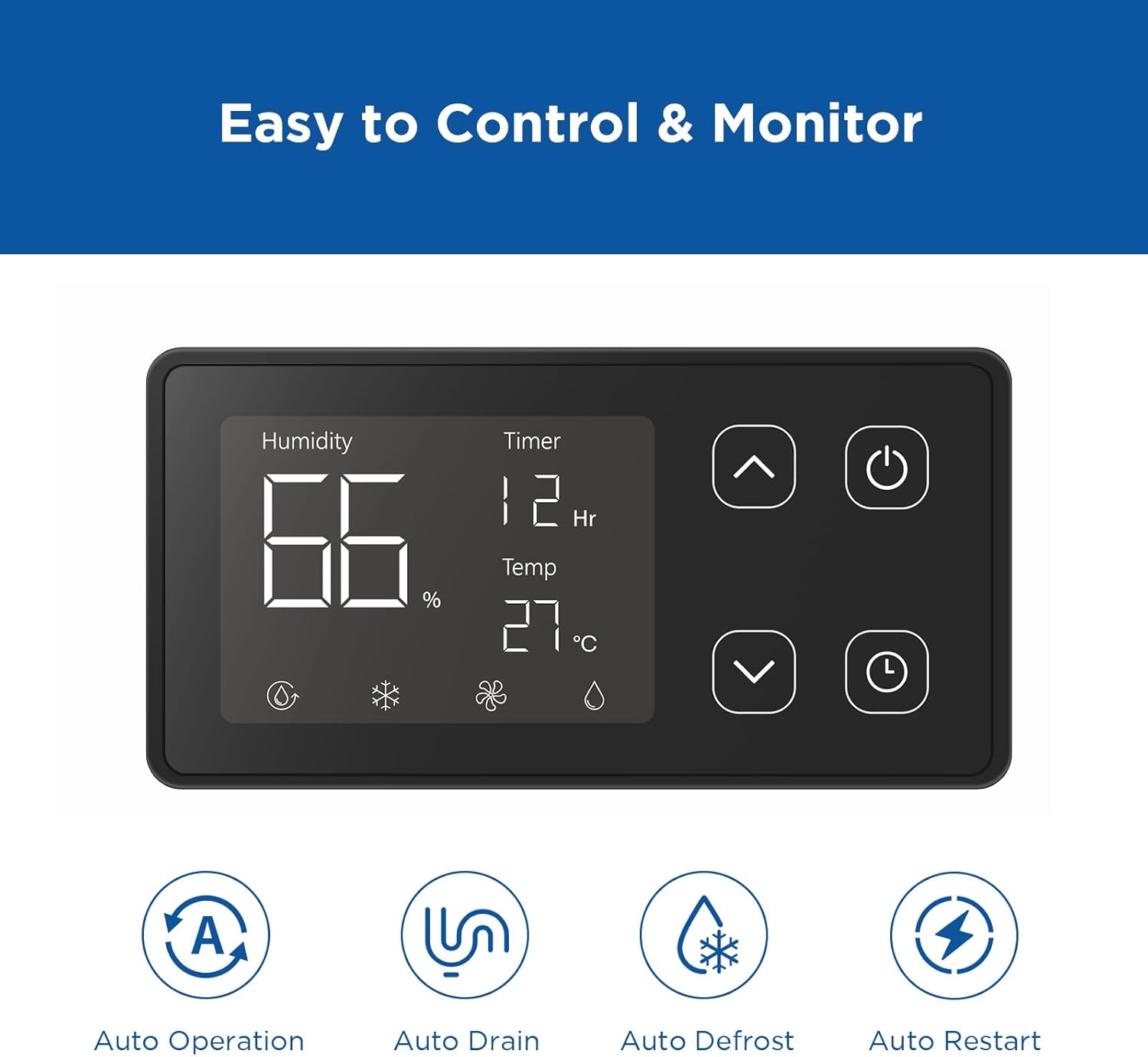 Thumbnail 4 de Moiswell 35L Commercial Dehumidifier with Pump – 35L moisture removal, continuous drain hose, low-noise operation