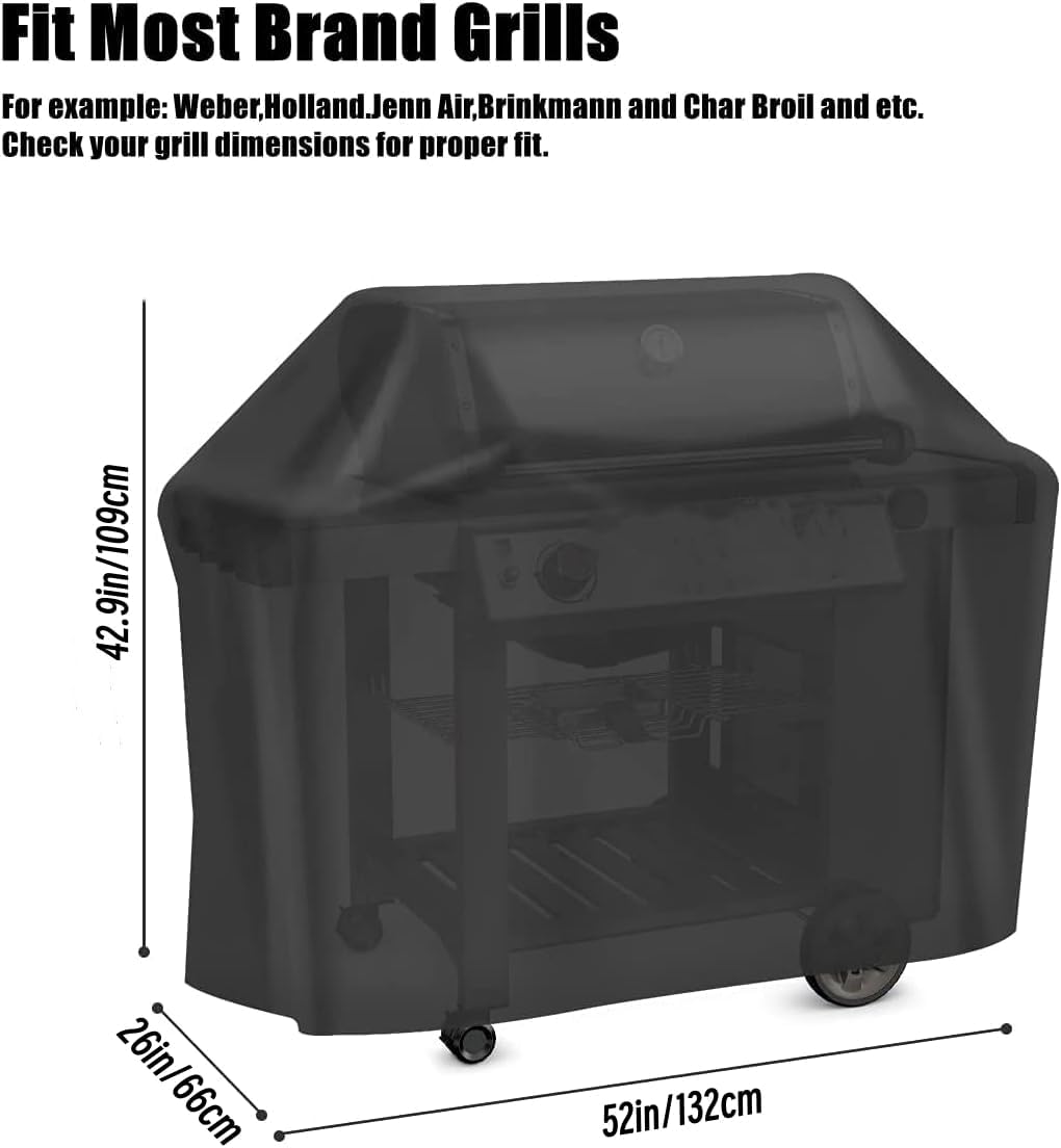 Thumbnail 1 de BBQ Covers Waterproof Gas Barbecue Grill Cover (132x66x109cm) with Storage Bag