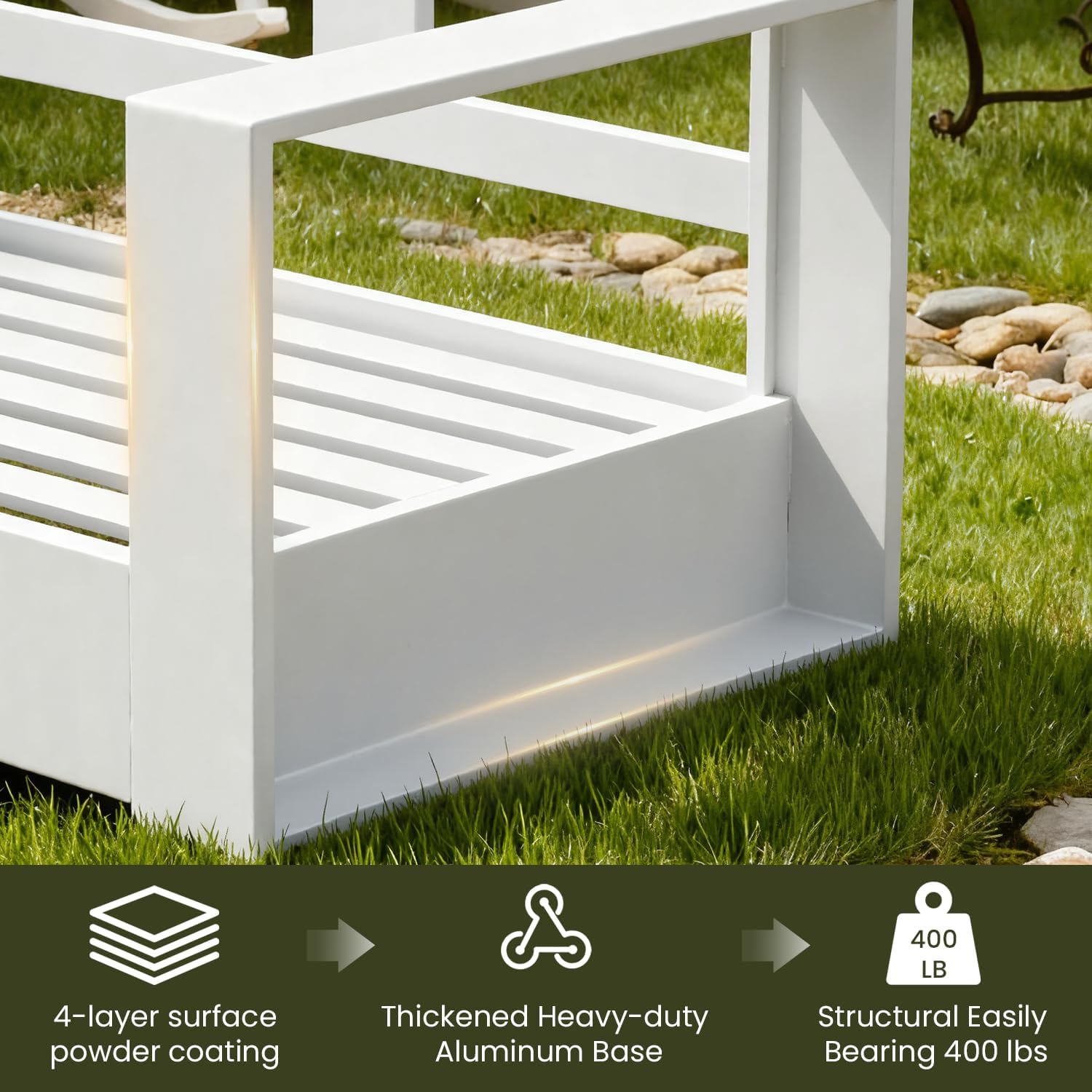 Detalle 1 de LayinSun Patio Furniture Set with 6-Inch Cushions