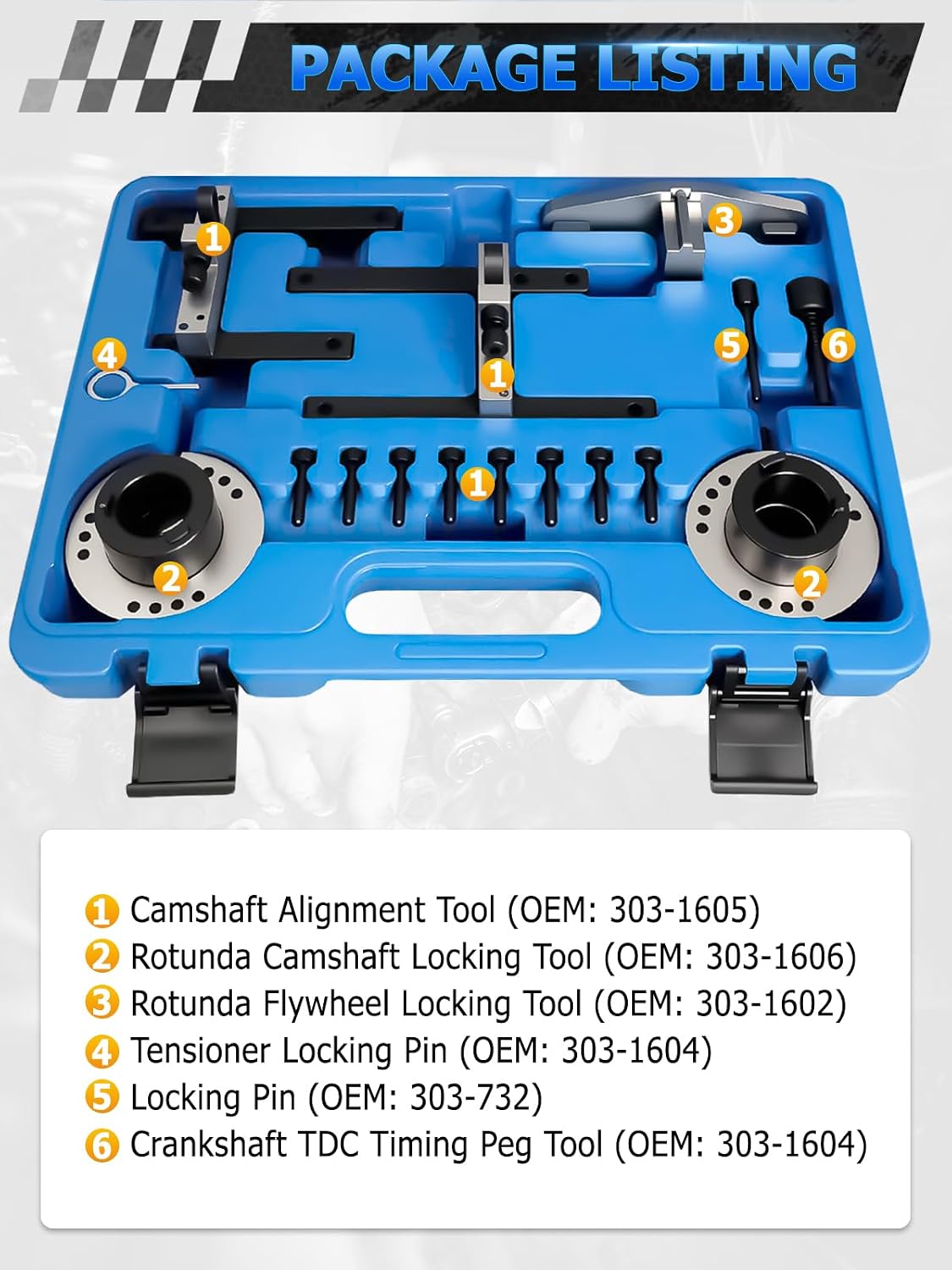 Detalle de Kit d'outils Wvoillty pour Courroie de Distribution – Compatible Ford 1.0 EcoBoost (3 cyl.)