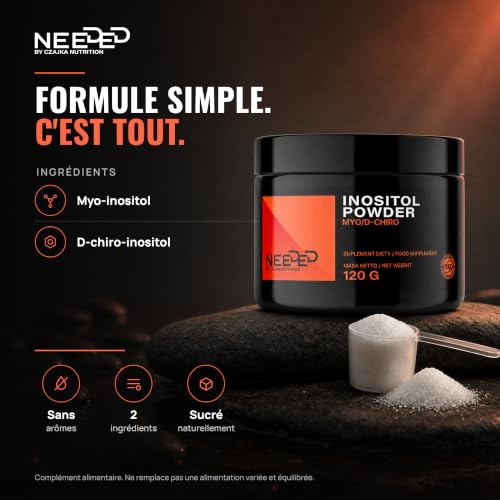 Thumbnail 2 de MZ Meet the zone Inositol Powder, poudre de myo-inositol et D-chiro-inositol, 120 g
