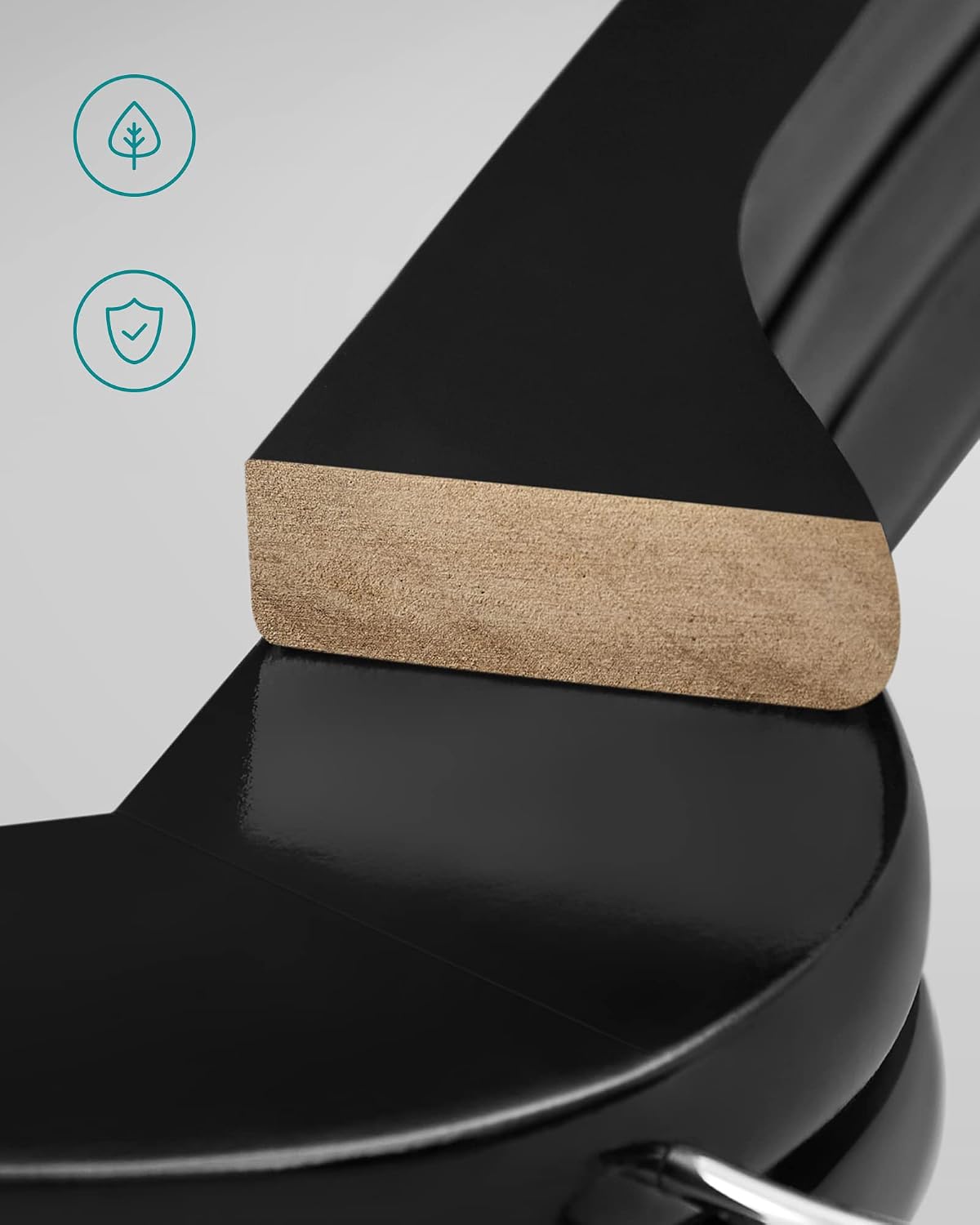Detalle de SONGMICS CRW02B-20 Perchas de madera maciza 20 unidades