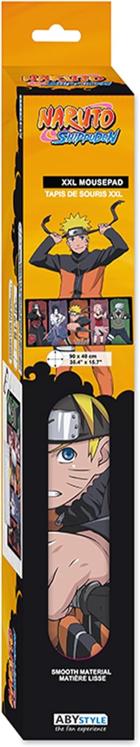 Thumbnail 1 de Naruto Shippuden Mousepad XXL Group 90 x 40 cm con base antiscivolo e bordi ricamati