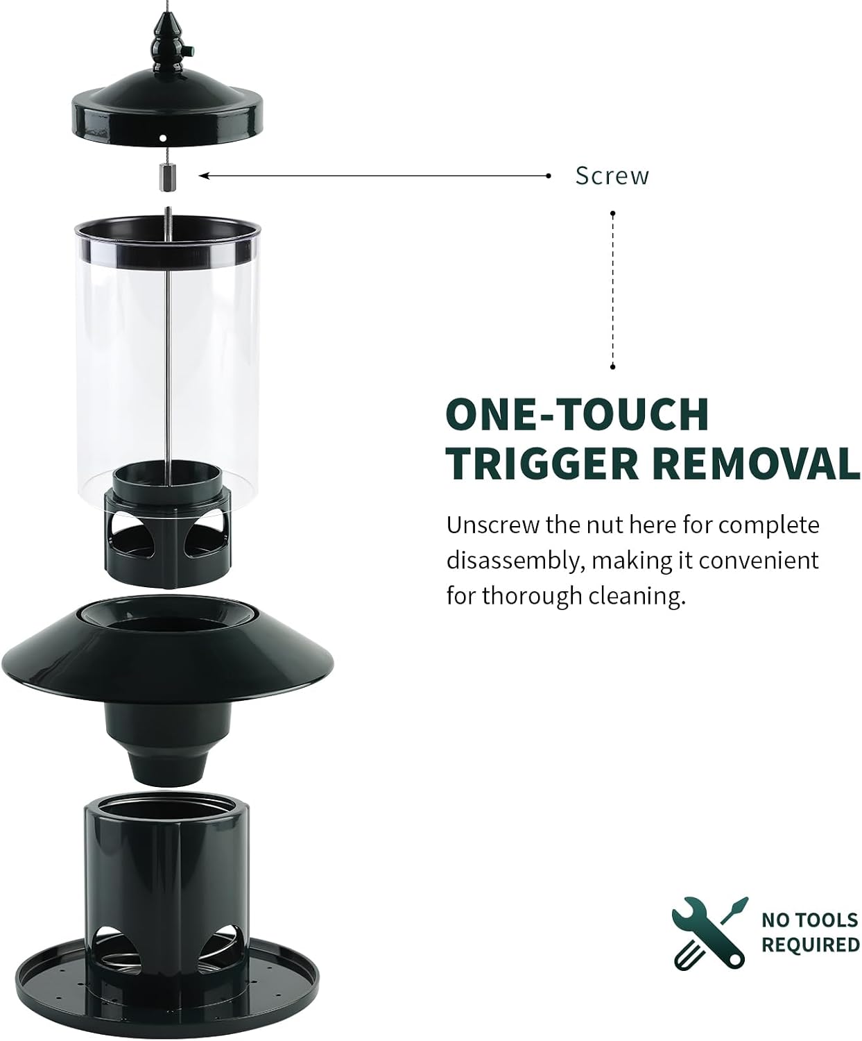 Thumbnail 4 de Dreamdrawer AQ-001 Squirrel-Resistant Hanging Bird Feeder with 360° Perch