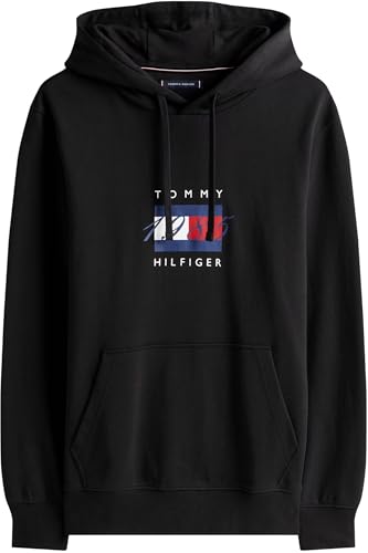 Detalle 2 de Tommy Hilfiger Sudadera Hombre Linear Flag Graphic Negro