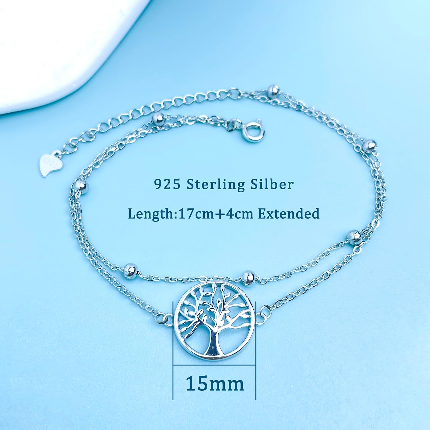 Detalle 2 de J.MUEN Bracelet Argent Sterling 925 Arbre Vie