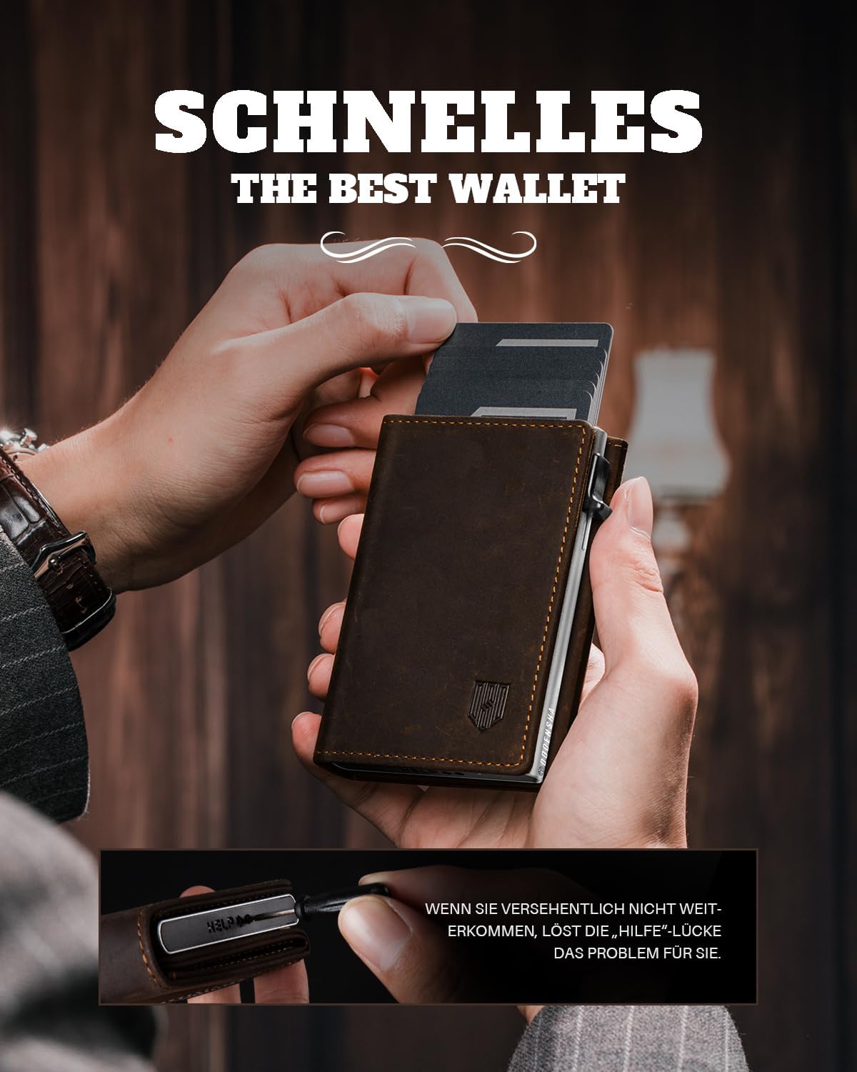 Thumbnail 4 de DODENSHA MagSnap Slim Wallet mit Münzfach für 10+ Karten