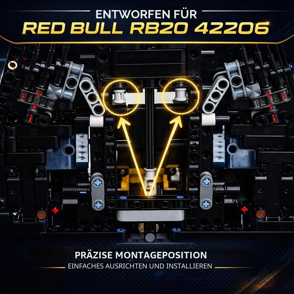Detalle de Festerekey Wandhalterung für LEGO 42207/42171/42141/42206 – 4er Display-Halter