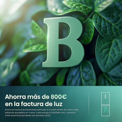 Detalle 2 de Hisense RB440N4CCB Frigorífico combi 336 L, No Frost y puerta reversible